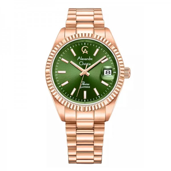 Alexandre Christie AC 5016 Rosegold Green Lady LDBRGGN